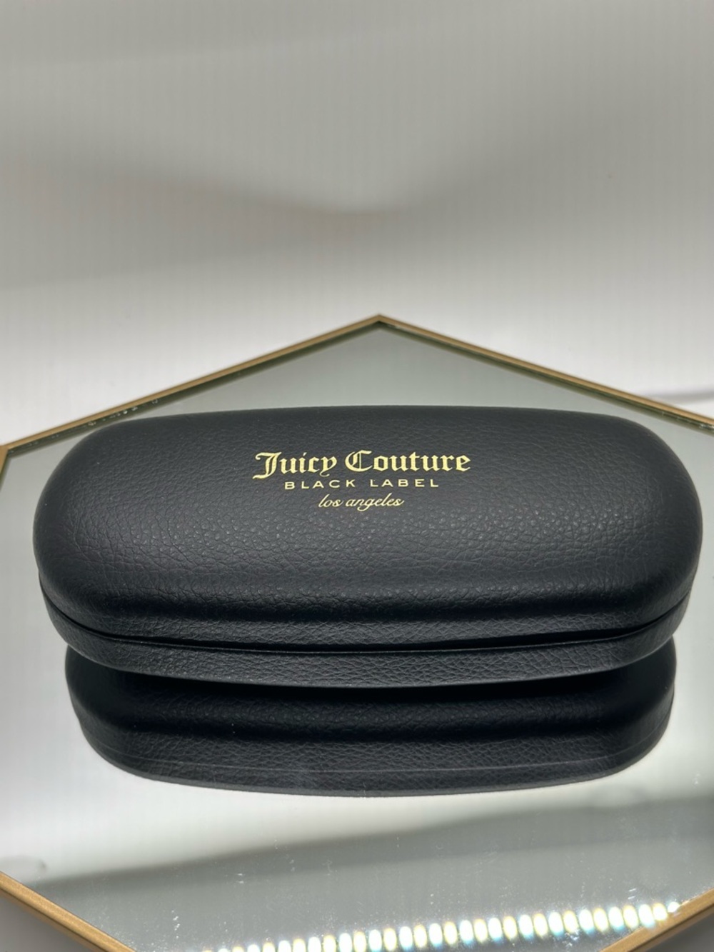 Juicy Couture Black Label Eyewear Case with Gold Logo